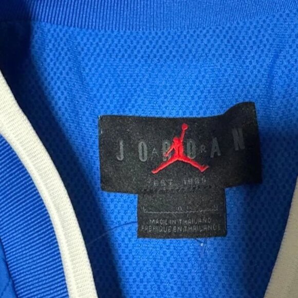 Size L Jordan Mens Blue UCLA Bruins Football Mesh Lined 1/4 Zip Pullover Jacket - Picture 5 of 5